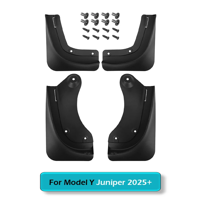 

Матовые черные брызговики для Tesla Model Y Juniper Model 3 2020–202 гг., брызговики Highland, не нужно сверлить отверстия