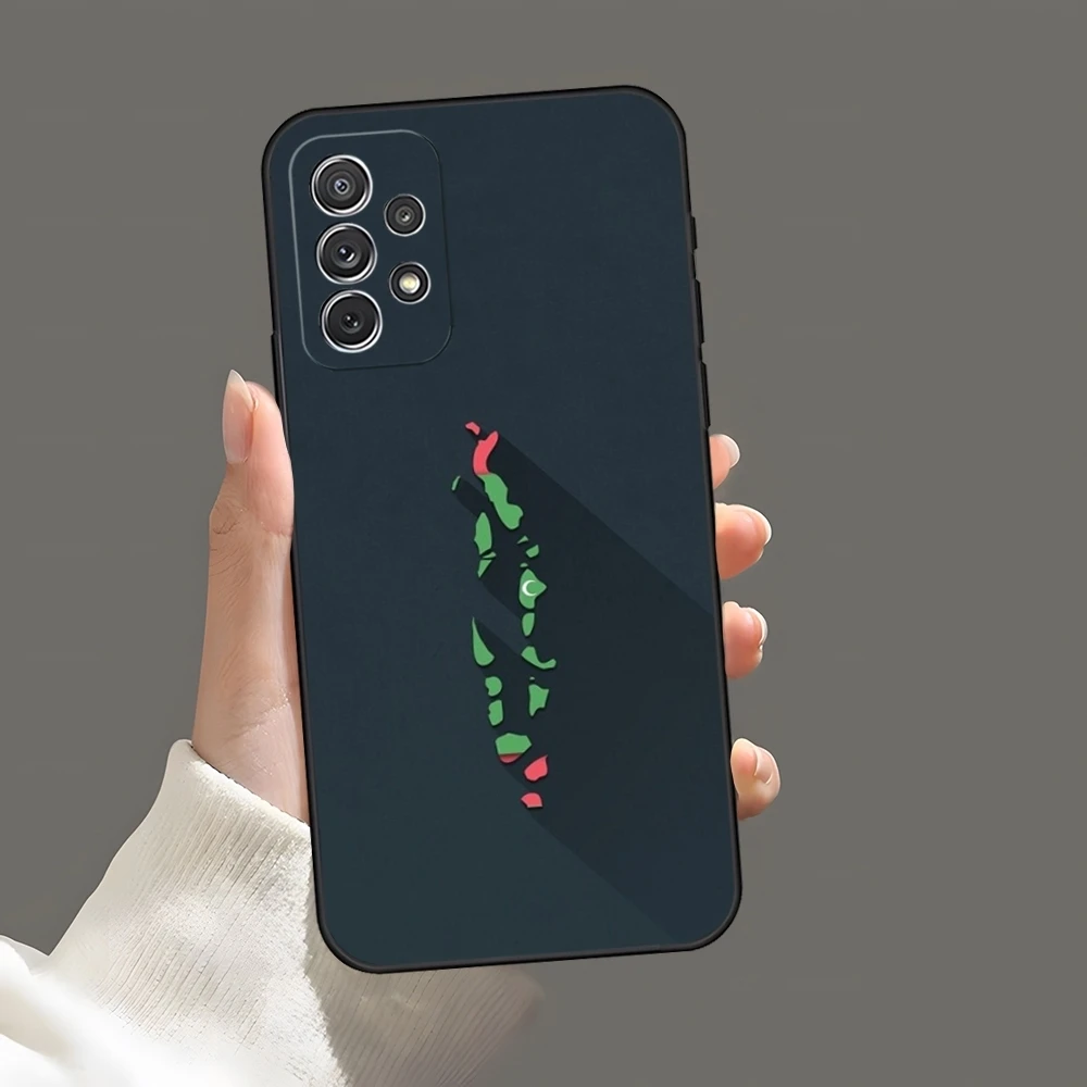 Чехол для телефона MALDIVES Map Samsung S25 S24 S20 S21 S22 S23 Ultra Fe Plus A05 A06 A16 A26 A36 A56 Coque