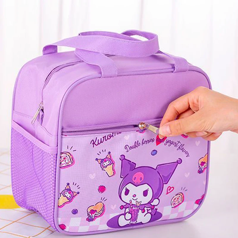 Sanrio Kawaii Kuromi студенческий ланч-бокс Cinnamoroll Hello Kitty аниме мультфильм милые дети