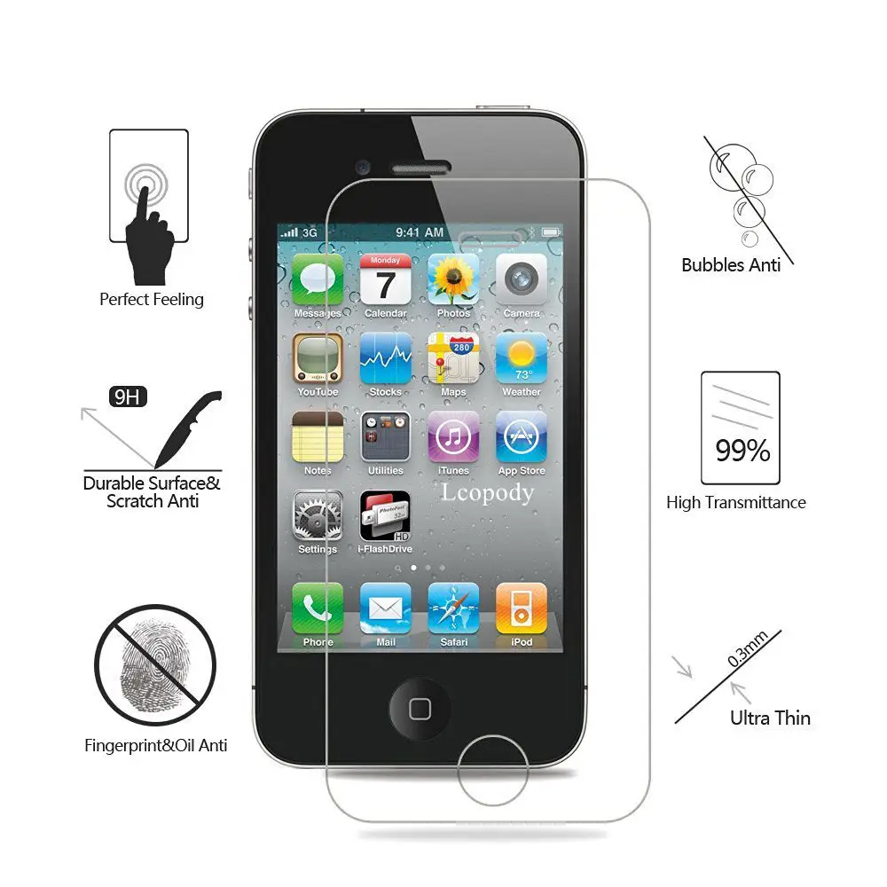 9H Закаленное стекло для защиты экрана iPhone 5S 5C SE 5, прозрачный чехол для мобильного телефона iPhone с функцией защиты от взрывов