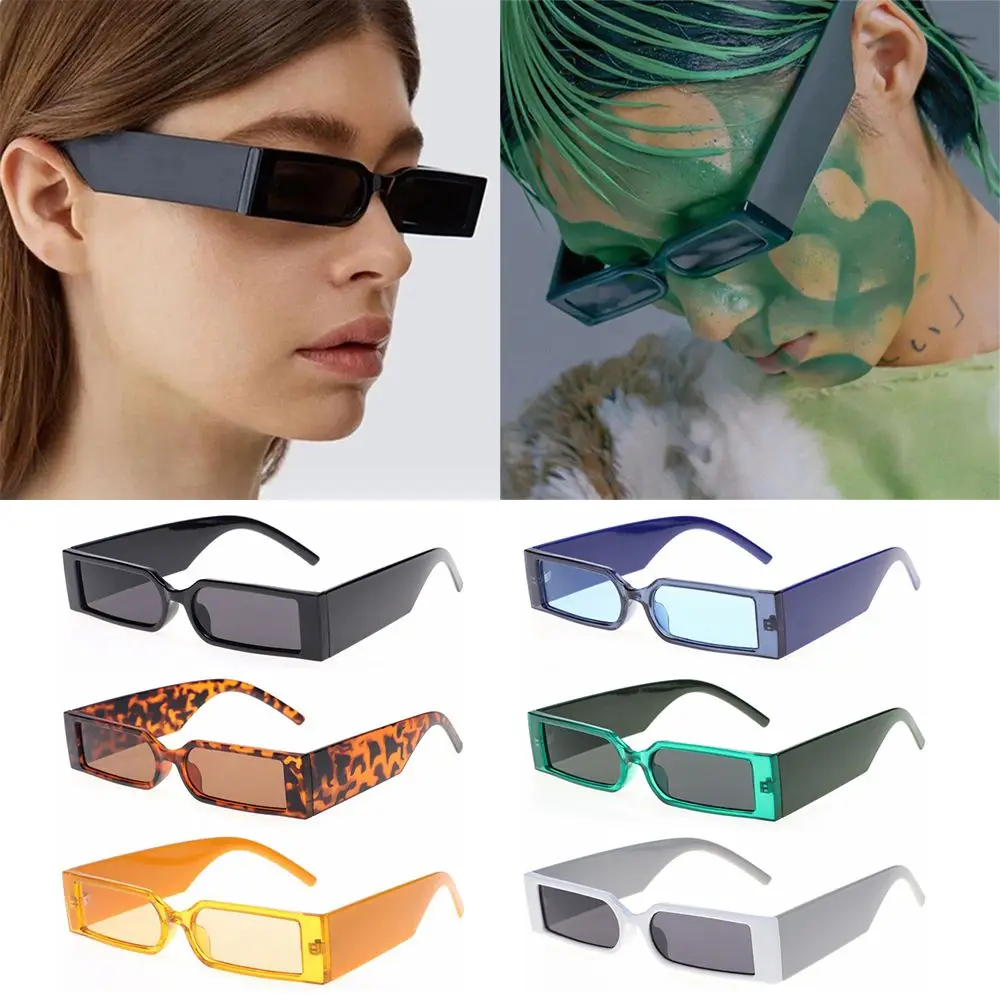 

Vintage Rectangle Sunglasses Women Men Retro Small Frame Sun Glasses Hip Hop Glasses Fashion Shades UV400 Eyewear