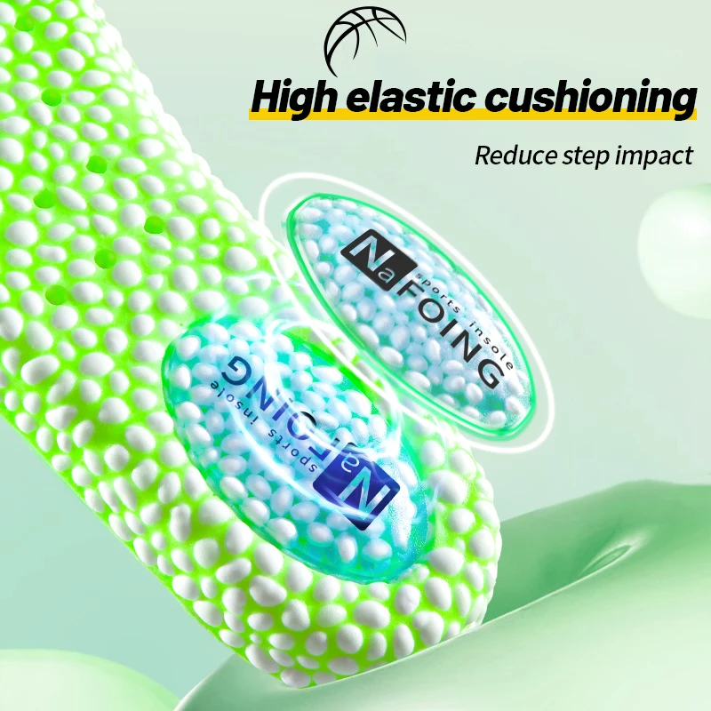 PU Sports Insoles Men Women Breathable Shock Absorption Running Shoes Sole Pads Feet Care Orthopedic Arch Support Cushion