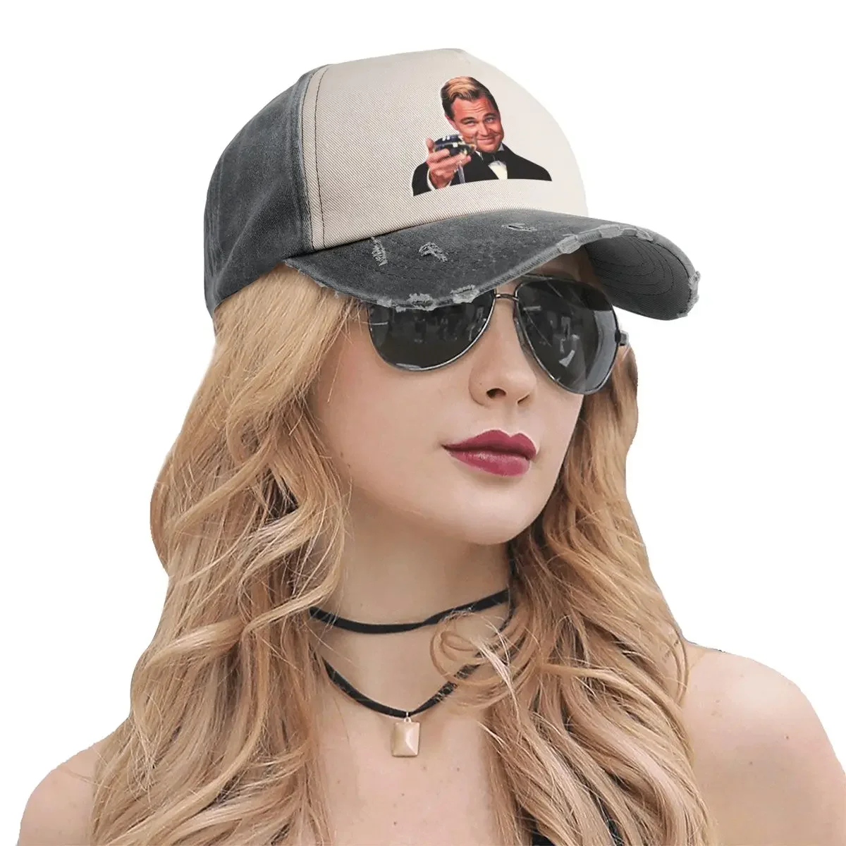 Леонардо Ди Каприо забавная бейсболка с мемми дропшиппинг модная пляжная шляпа