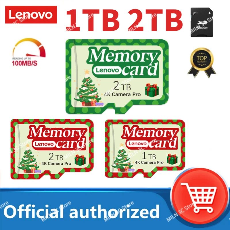 Lenovo Extreme PRO Mini SD карта памяти 1 ТБ U1 высокоскоростная флэш-карта TF для ТВ-дрона компьютера