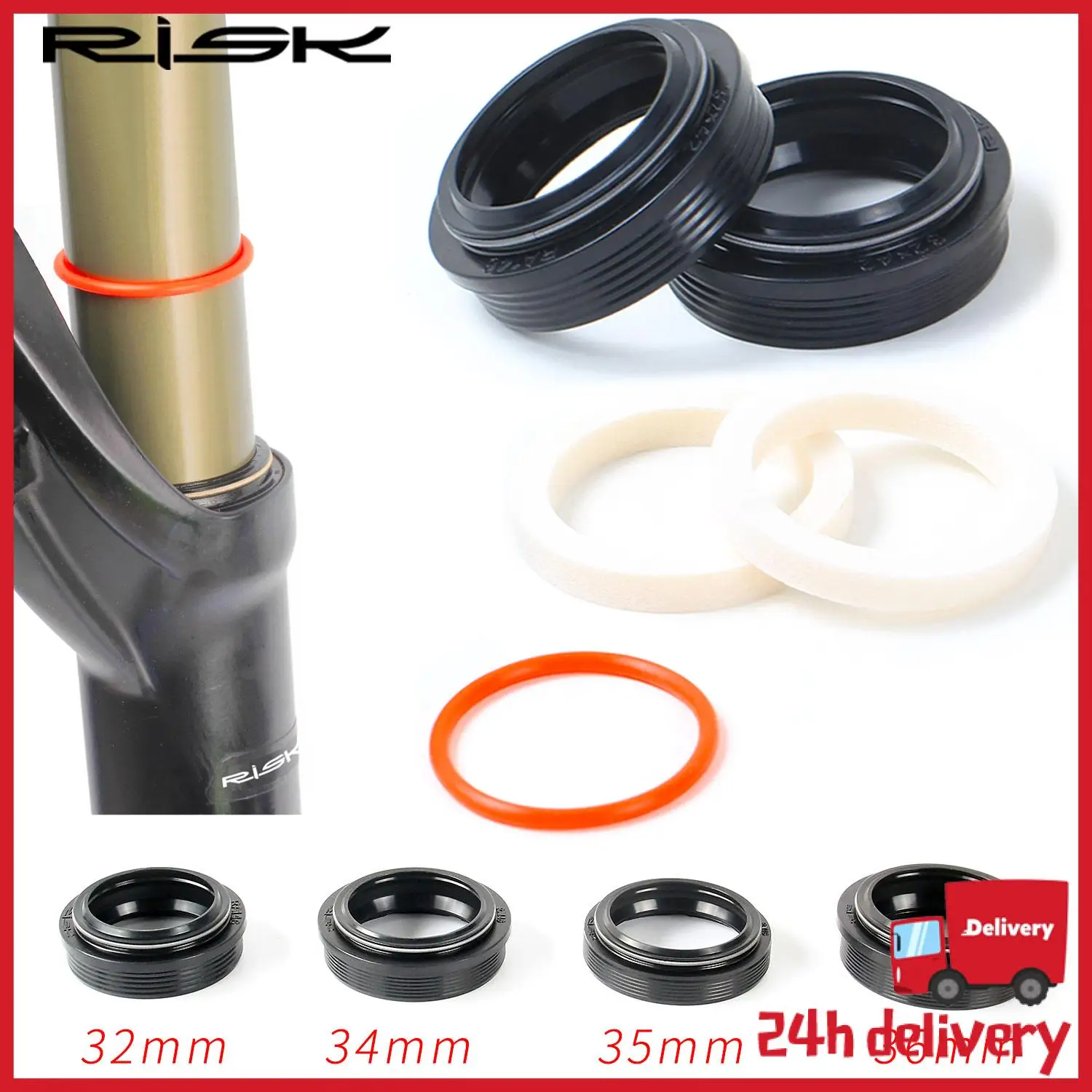 

Bicycle Front Fork Dust Seal 32mm 34 35 36mm Dust Seal&Foam Ring For Fox/Rockshox/Magura/X-fusion/Manitou Fork Repair Kits Parts