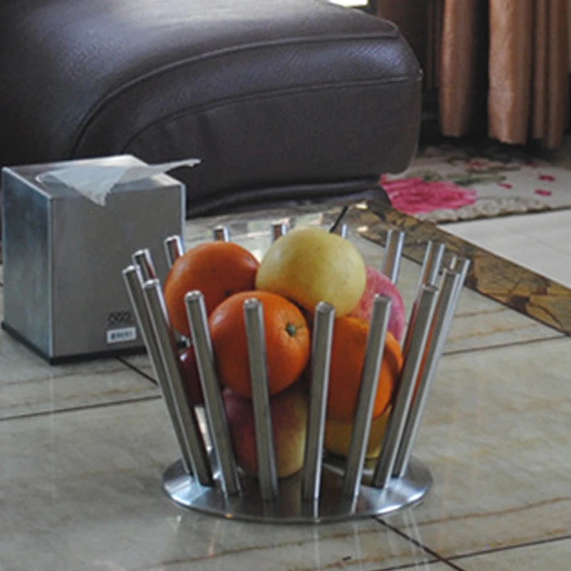 Модная креативная Фруктовая тарелка из нержавеющей стали Da Vinci корзина для