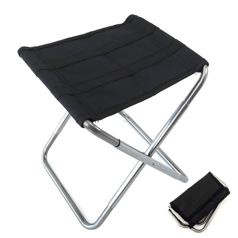 

Light Portable High Durable Outdoor Folding Chair With Bag Outdoor Folding Fold Aluminum Chair Stool Seat Fishing Camping