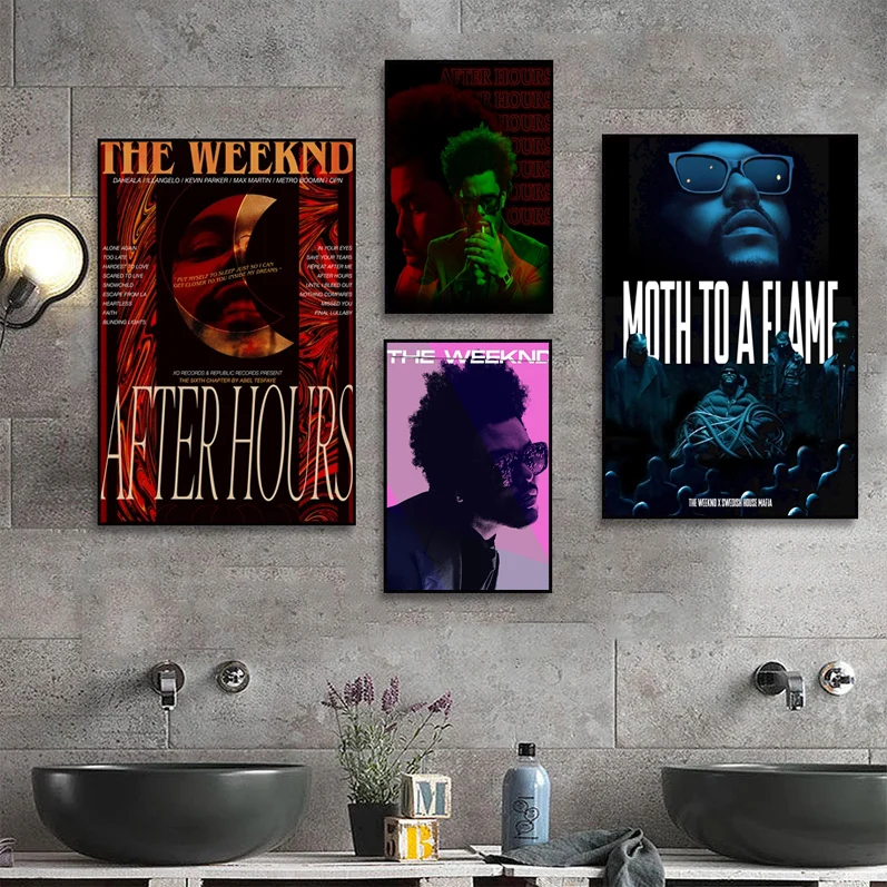 

The Weeknd Classic Vintage Posters Vintage Room Home Bar Cafe Decor Nordic Home Decor