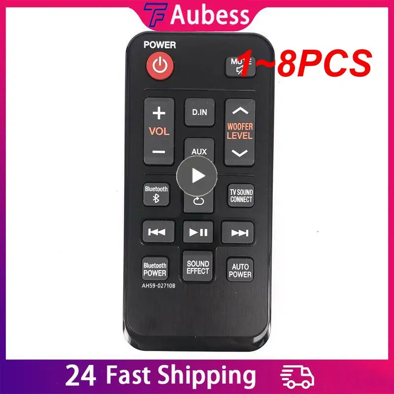 1~8PCS Audio Sound Bar AH59-02710B remote control Replacement for Samsung HW-J250 HW-JM25 ECHO Soundbar Remote Controller Black