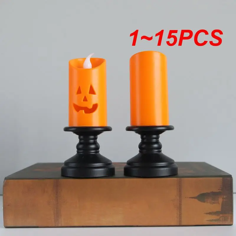 

1 ~ 15 шт. универсальное использование 5,5*5,5*13 см украшение праздничная атмосфера оранжевые очаровательные украшения для Хэллоуина пугающий реквизит для Хэллоуина