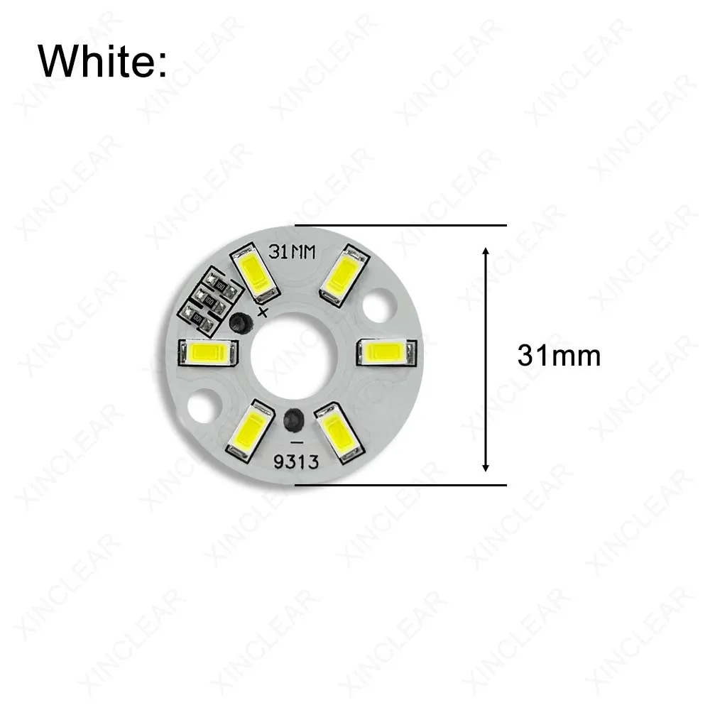 

Упаковка из 10 светодиодных панелей 3 Вт, 5 В, теплый натуральный белый SMD5730, луженый кабель длиной 15 см, круглый источник света, меняющий форму, для светильников DIY