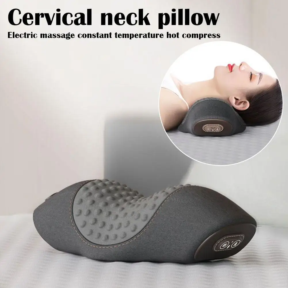 

Electric Massager Cervical Pillow Hot Compress Vibration Neck Sleeping Foam Massage Traction Pillow Relax Memory Support Sp P1X2