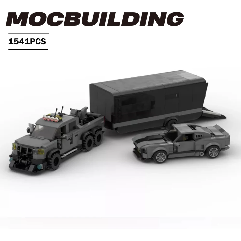 

MOCBUILDING Blocks Speed Champion Raptor 6*6 Supercar Shelby GT500 Sportscar Assembly racing Model Kids Gift DIY Bricks Set Toy