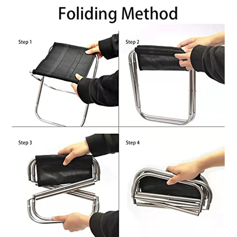 

Portable Small Folding Chair,Folding Stool, Weighing 200 Pounds, Suitable For Outdoor Beach Camping, Hiking, Fishing
