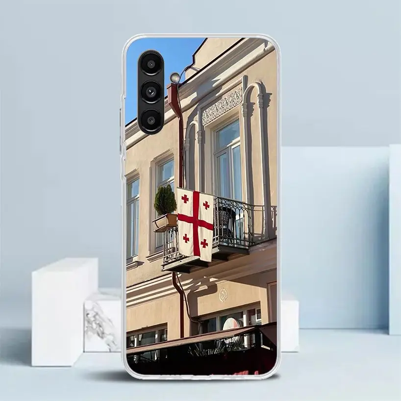 Фото Чехол для телефона с флагом Джорджии для Samsung Galaxy A15 A14 A13 A12 A55 A54 A53 A52 A35 A34 A33 A32 A25 A24 A23 A22 A04S A03S A02S №5