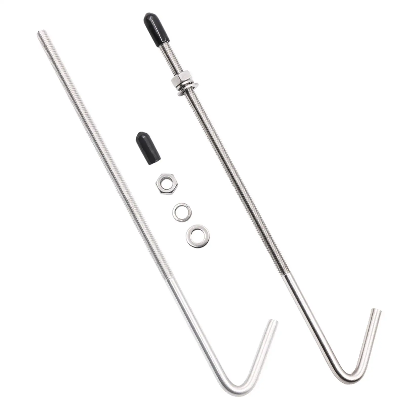 

J Hook Battery Hold Down bolt защитные колпачки Пружинные стопорные шайбы универсальная прочная фиксация и закрепление автомобильного аккумулятора