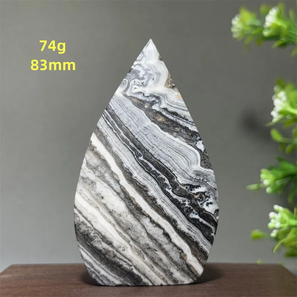 

Натуральный полосатый кальцит "Пламя факела"