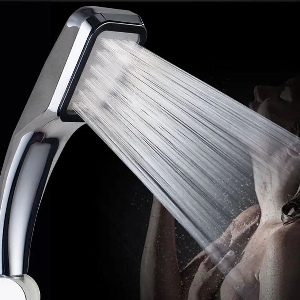 

High Pressure Shower Head 300 Holes Handset Heads Bath Saving Water Filter Spray Nozzle Shower Booster Shower Head 21*7cm/8.27*