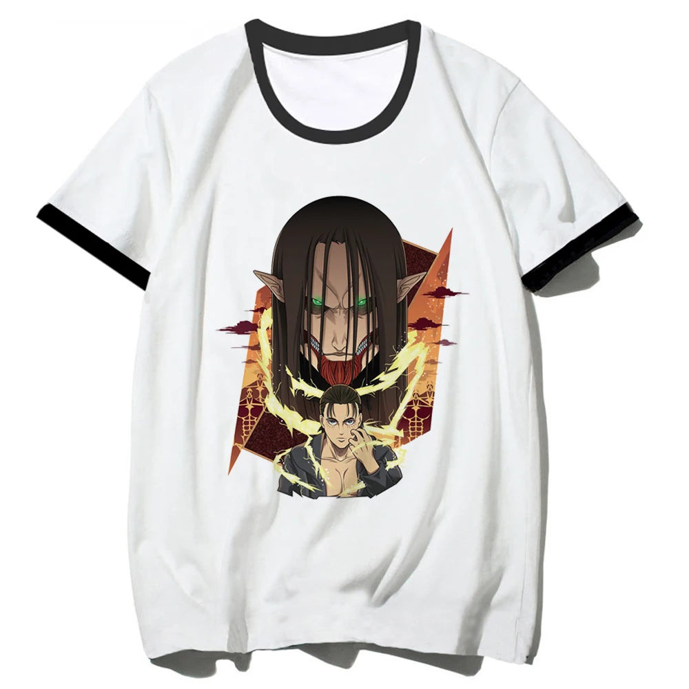 

Женская футболка Aot Эрена из атаки на титанов, забавная футболка в японском стиле Харадзюку, модель Y2K в стиле 1920-х годов