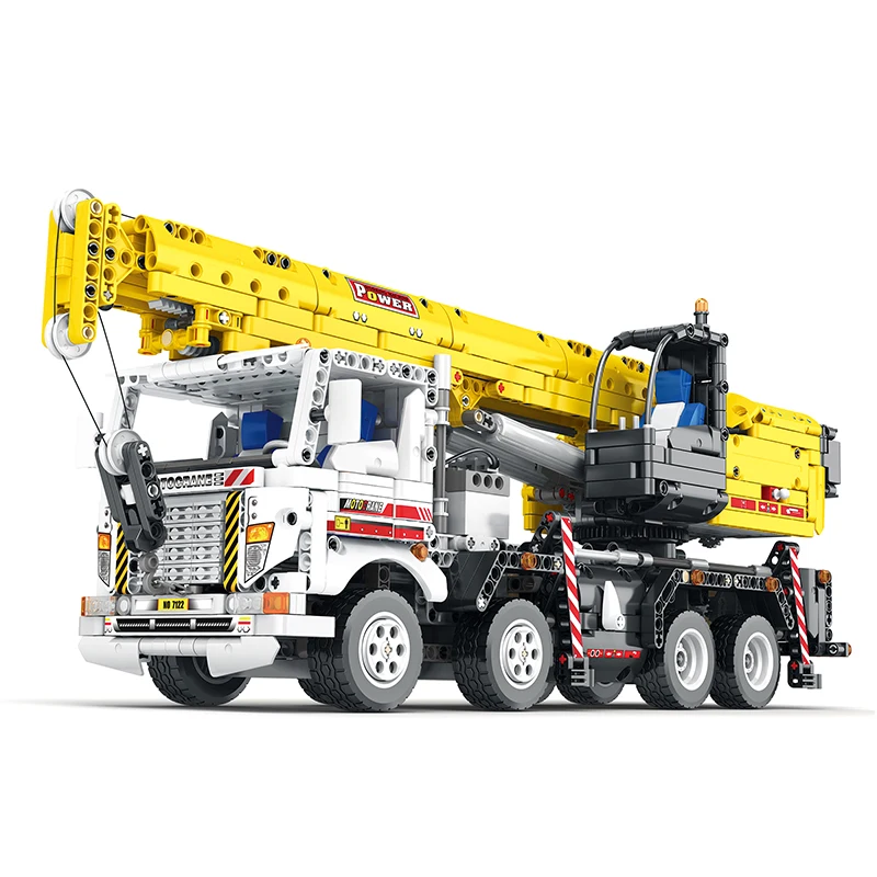 

Puzzle building blocks remote control toy car engineering series crane model building block car