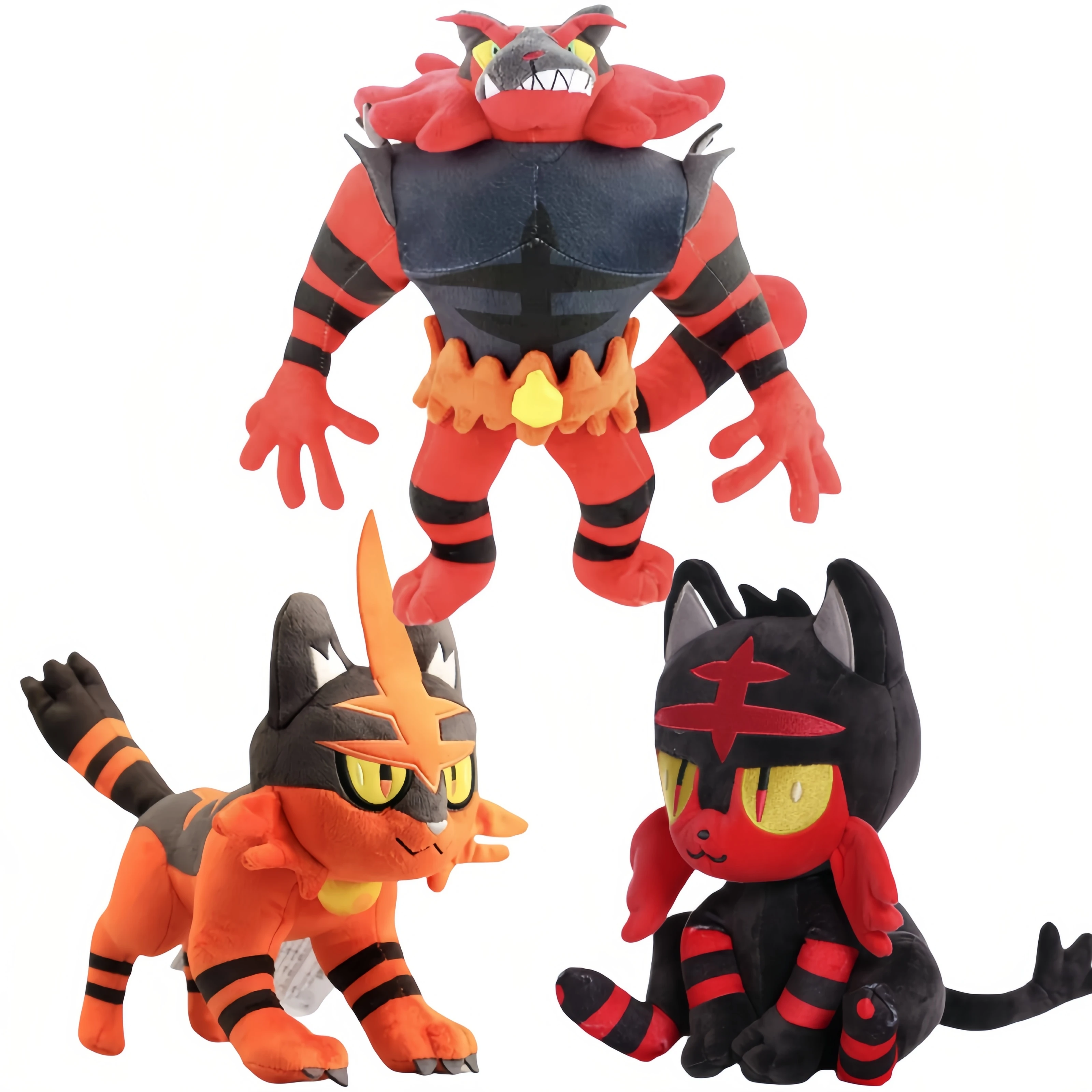 Аниме-фигурка Покемон Пикачу Incineroar Litten плюшевые игрушки Торатар мягкие литурная