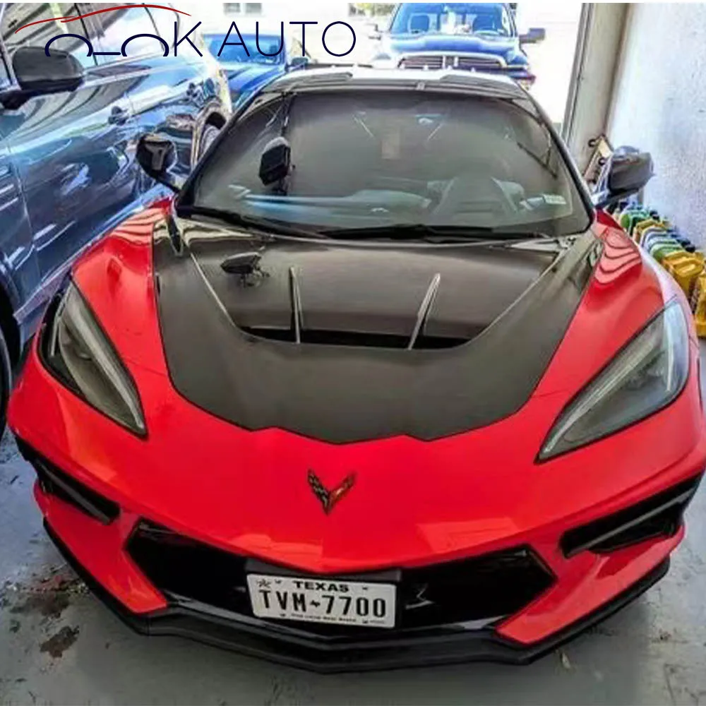 Стекловолоконная бленда для Corvette C8 Z51 Z06 2019 + передняя