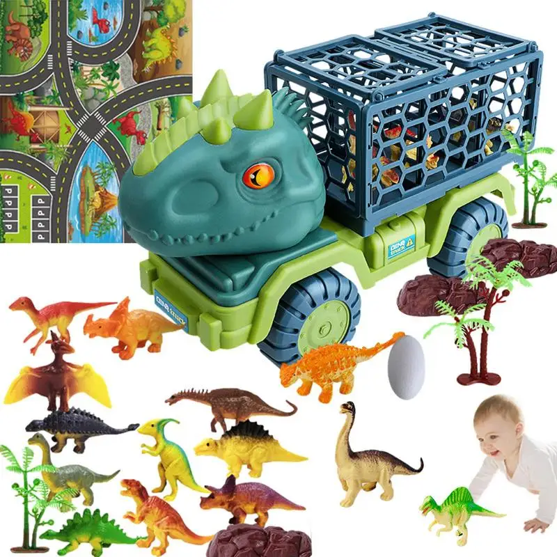 

Dinosaur Transport Car Carrier Truck Creat Dinosaur World Cars Toy Dino Car Playset Toys For Over 3 Year Old Boys Kids Girls