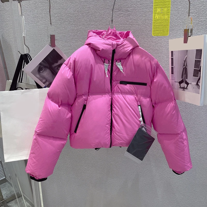 

2022 New Loose Casual Jacket Overcoat Thick Warm Super Hot Women's Winter Short Coats Hooded Puffer Down Jacket