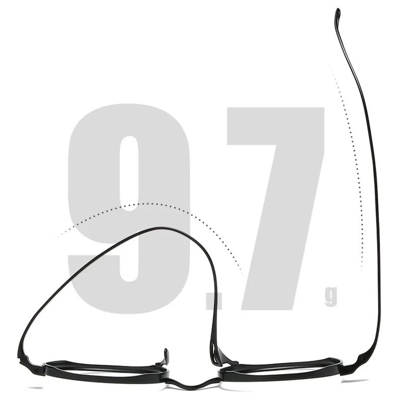 Ультратонкая титановая оправа 9g в японском винтажном стиле овальной формы для