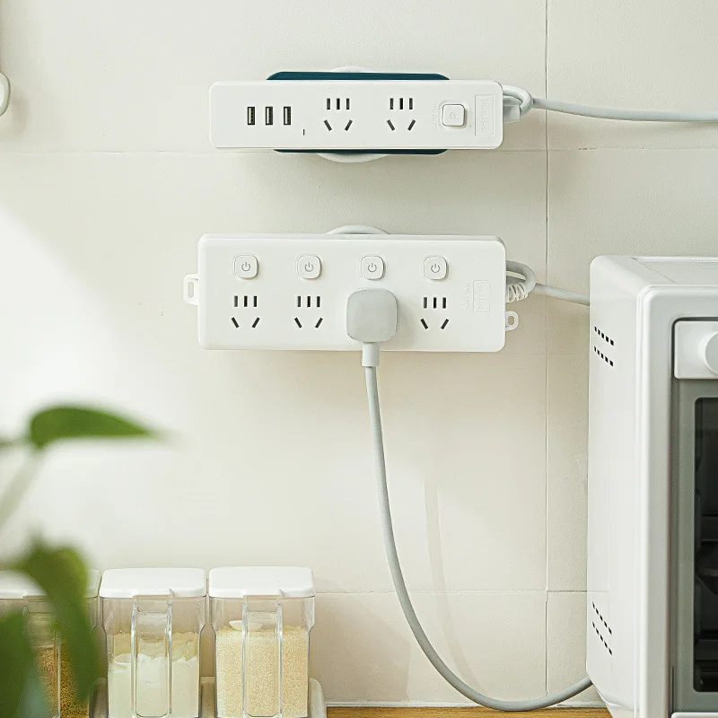 Многофункциональный настенный держатель для розетки типа Вставка без отверстий