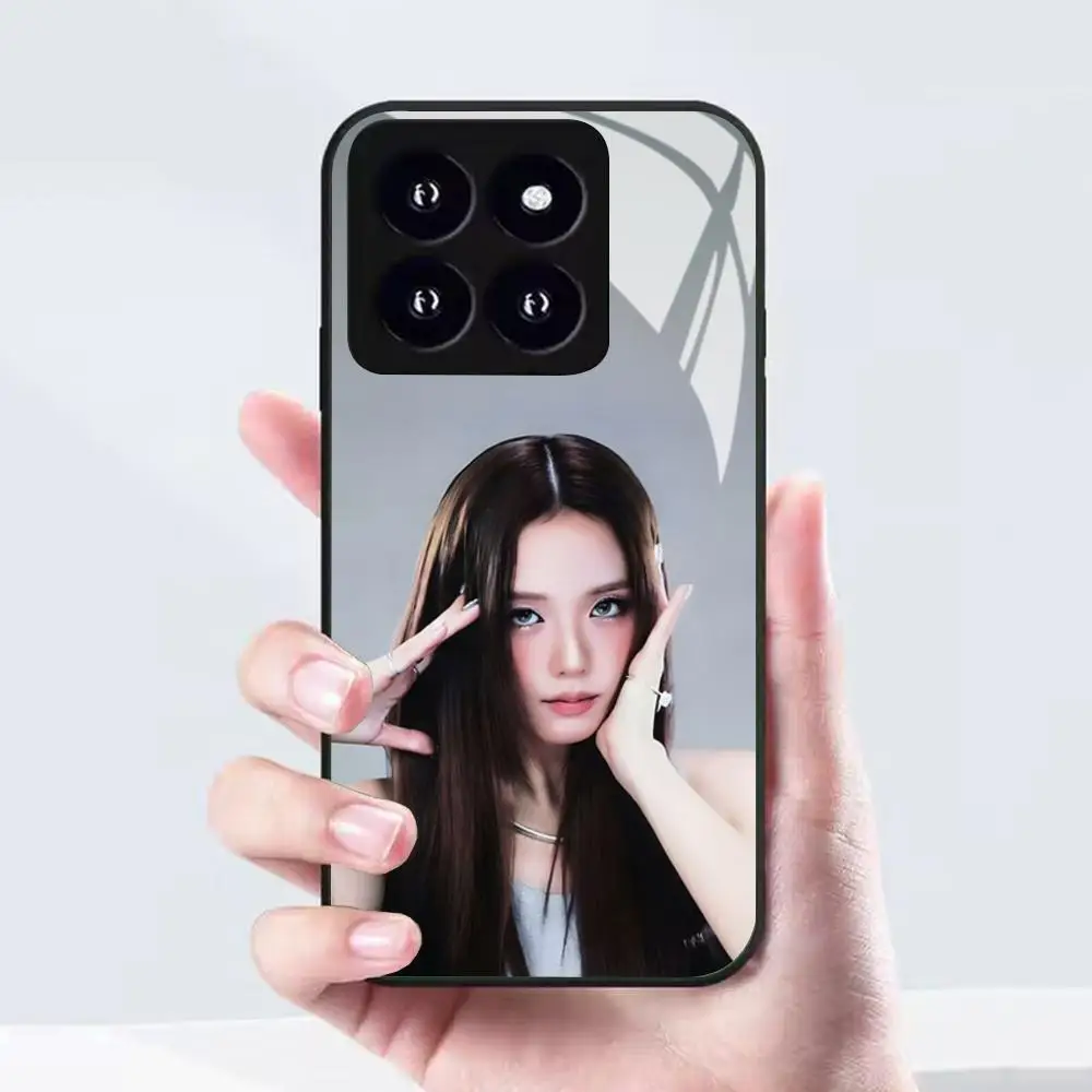 Чехол для телефона Jisoo AMORTAGE S-singers-s для Xiaomi 17 15 14 13 12 Mi 11 X T Ultra Pro Lite 5G, черный, стеклянный (art.: 3920db40cfb92) - 3920db40cfb92
