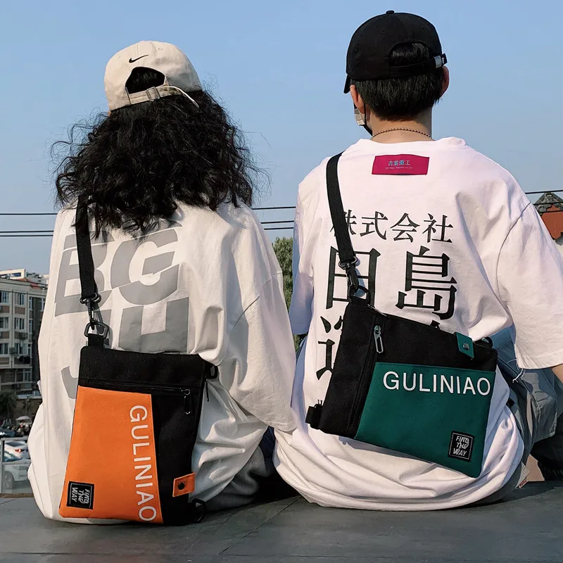 

Japanese Oxford Crossbody Bag for Women Men 2022 Hip-hop Student Shoulder Messenger Bag Fashion Small Unisex Handbags for Phone
