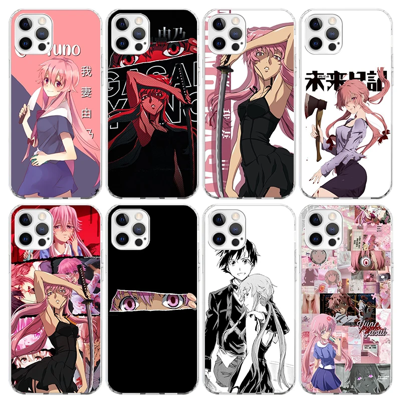 Чехол для телефона Mirai Nikki Gasai Yuno с аниме Apple iPhone 16 15 14 Plus 13 12 Mini 11 Pro Max X XR XS 7 + 7G 8G SE 2020