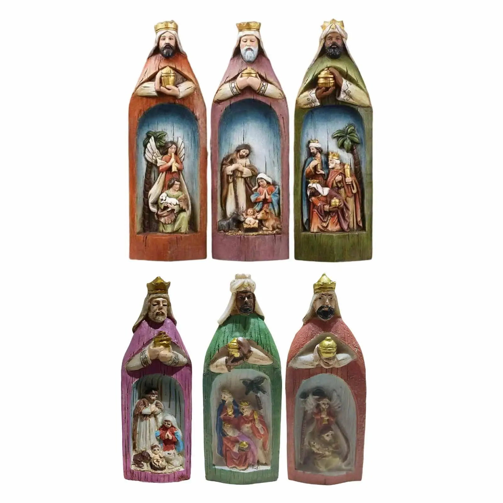 Рождественская сцена ручная роспись искусство Рождество Христово набор на День Благодарения День рождения Рабочий стол Гостиная Спальня