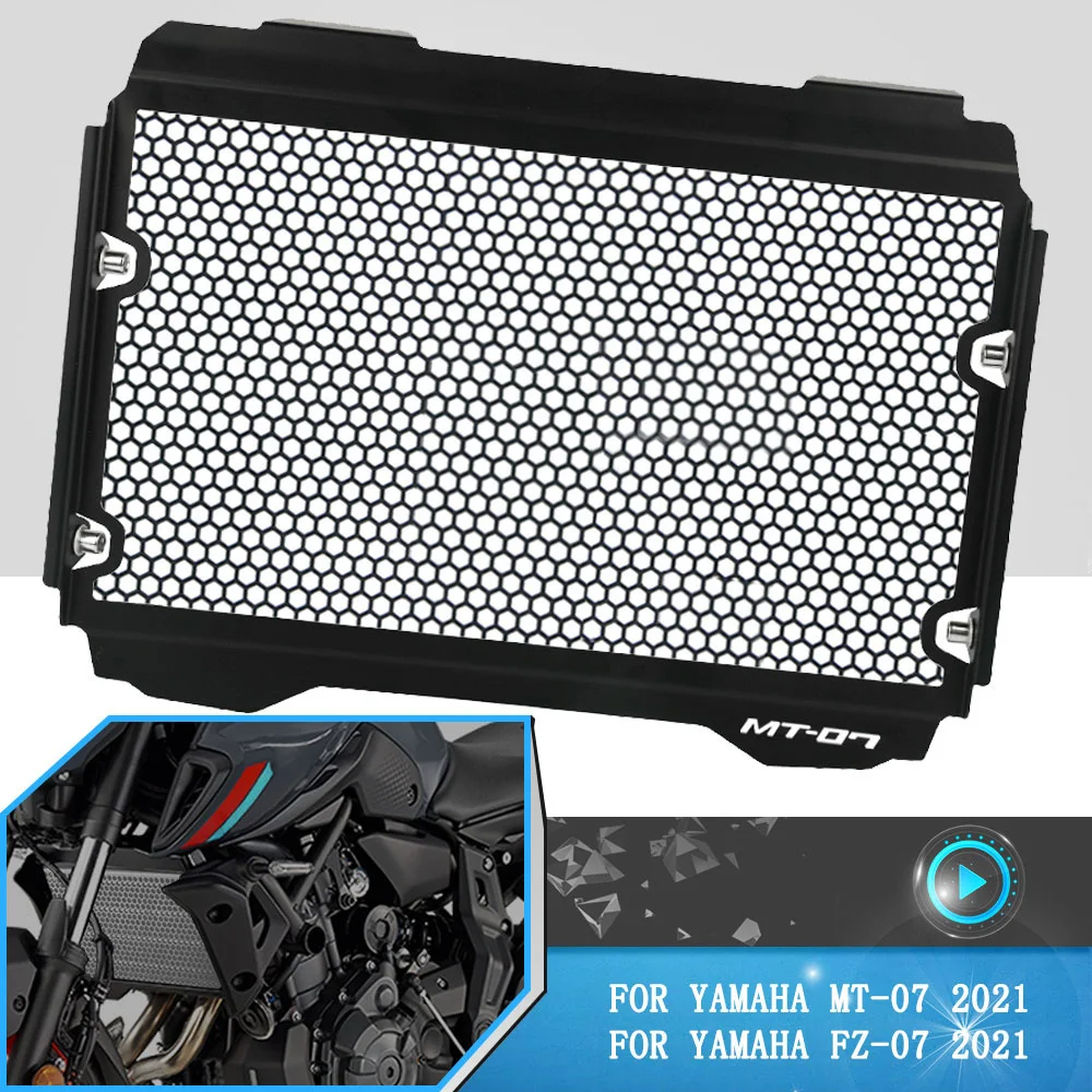 

Motorcycle Accessories For YAMAHA MT-07 FZ-07 MT07 FZ07 MT FZ 07 2021 Aluminum Radiator Grille Grill Guard Cover Protector Parts