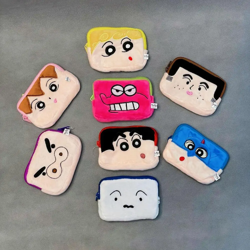 

Кавайные карандаши Shin-Chan плюшевые Мультяшные милые куклы кошелек Подвеска плюшевая сумка для карт аниме плюшевые игрушки для девочки подар...