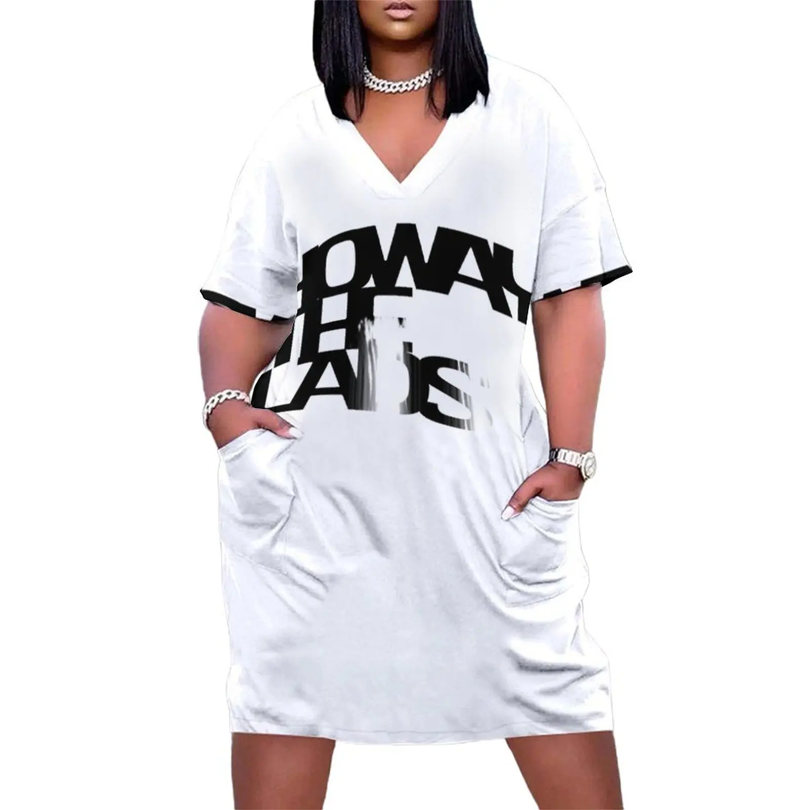 HOWAY the Lads Свободное платье с карманами Женское летнее Вечерние платья для женщин