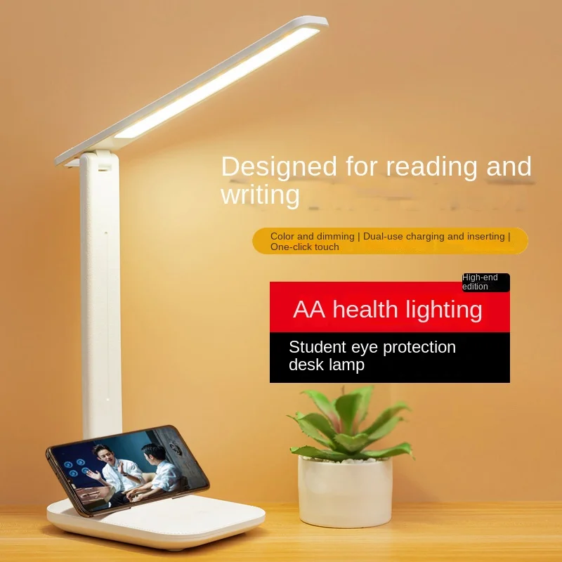 

Dedicated Eye Protection Desk Lamp for Learning Foldable Night Light Dormitory Charging LED Student Bedside Reading Light