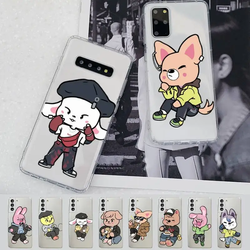 

Kpop Stray kids S-skzoo Phone Case for Samsung A51 A52 A71 A12 for Redmi 7 9 9A for Huawei Honor8X 10i Clear Case