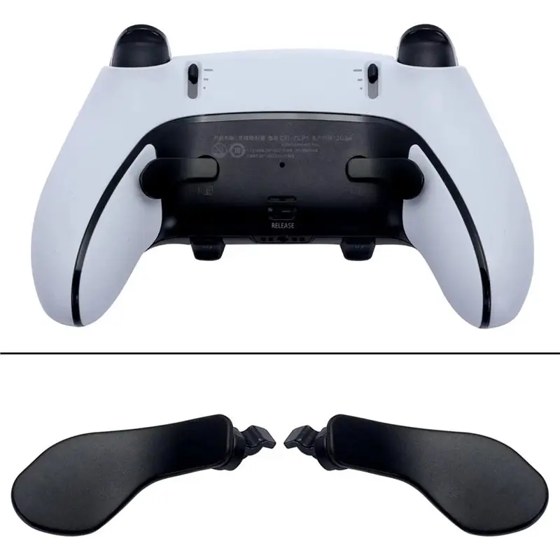 Фото 【ПРЕДОСТАВЛЯЮТСЯ ГАРАНТИИ НА КАЧЕСТВО】Для контроллера PS5 Dualsense Edge Elite — сменные задние кнопки-триггеры и металлические задние накладки (2 комплекта) №5