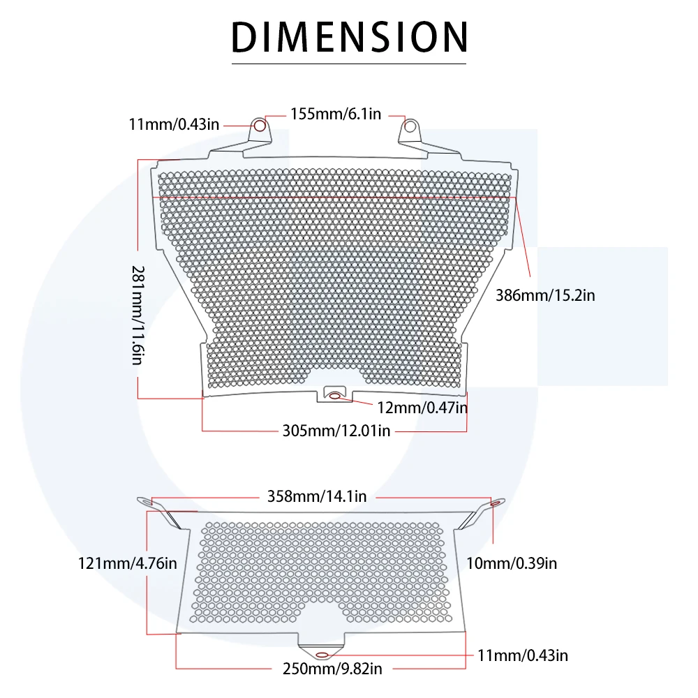 Рисунок 5 - Защита радиатора мотоцикла