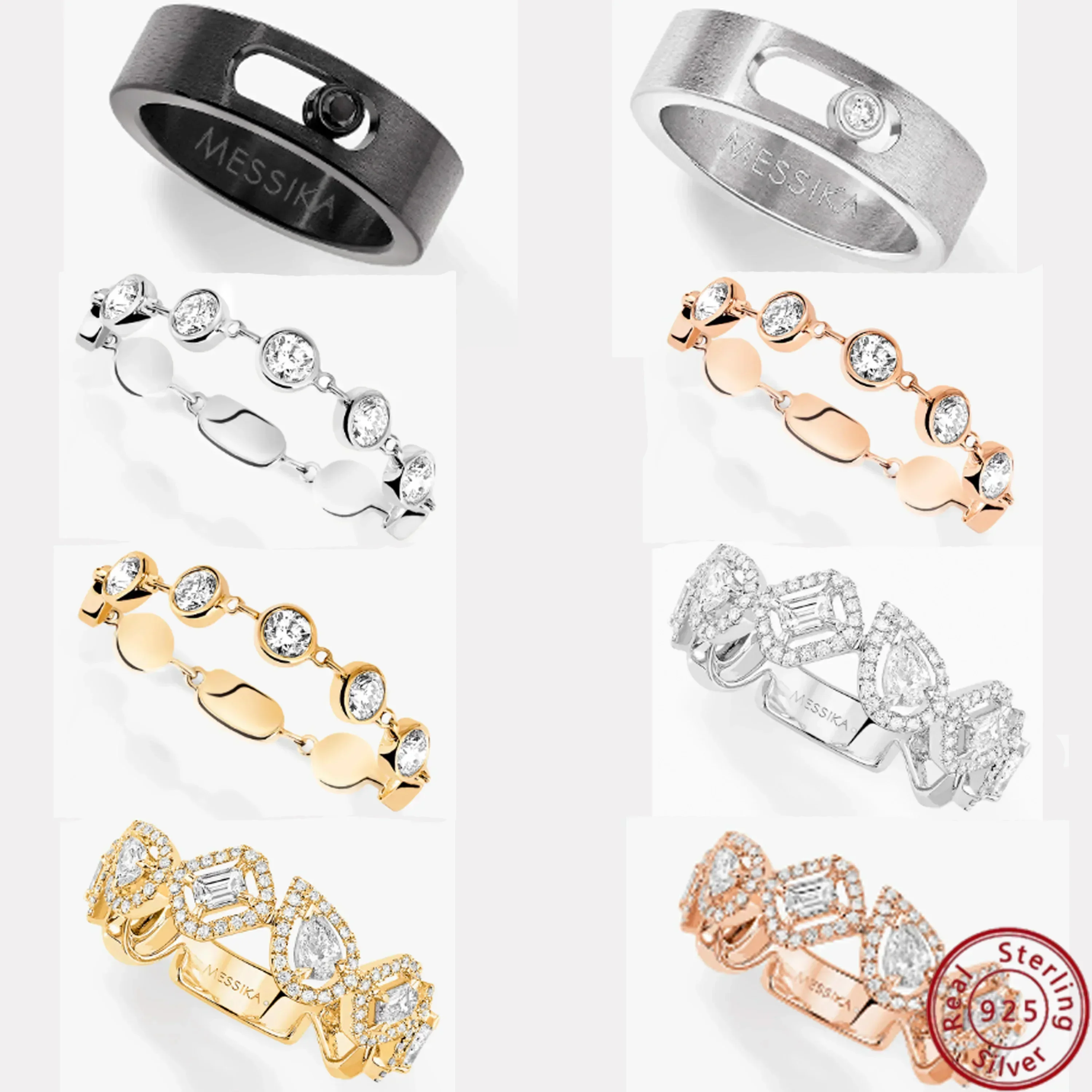 Высококачественное роскошное уникальное дизайнерское серебряное кольцо MAS для