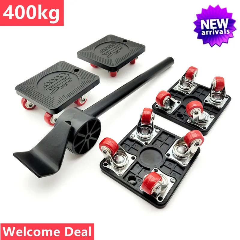 

5Pcs/Set Heavy Duty Furniture Mover Set Heavy Stuffs Lifter Sofa Mattress Refrigerator Transport Tool Moving Furniture Helper