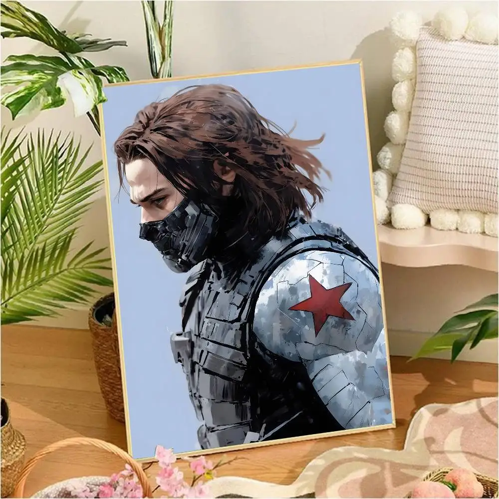 B-Buckys Barnes Winter S-Soldiers без рамки, постер из белой бумаги, винтажный декор для комнаты, бара, кафе, винтажная декоративная живопись (art.: 3920d247b66c8) - 3920d247b66c8