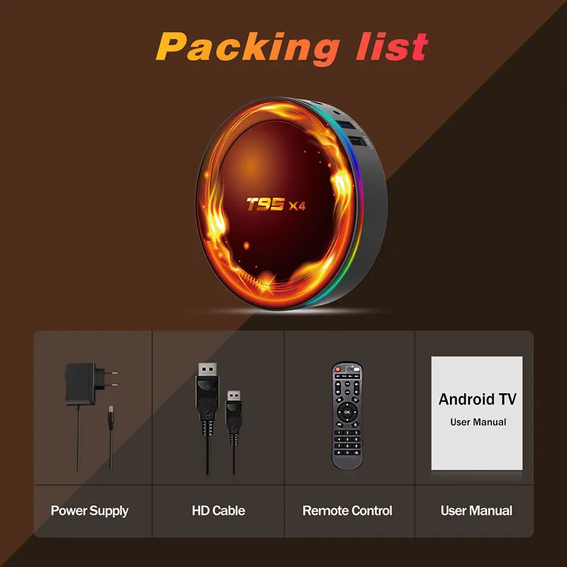 Woopker T95X4 Android 11 Smart TV Box Amlogic S905X4 4 ГБ ОЗУ 32 64 ПЗУ AV1 2 5G Dual WiFi 100M 8K HD YouTube Set Top