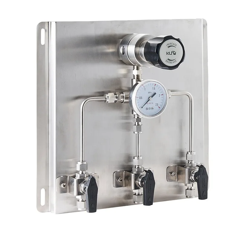 

Gas Control Panel Changeover System with Pressure Regulator and Gauges Three-head Special Gas Control Terminal