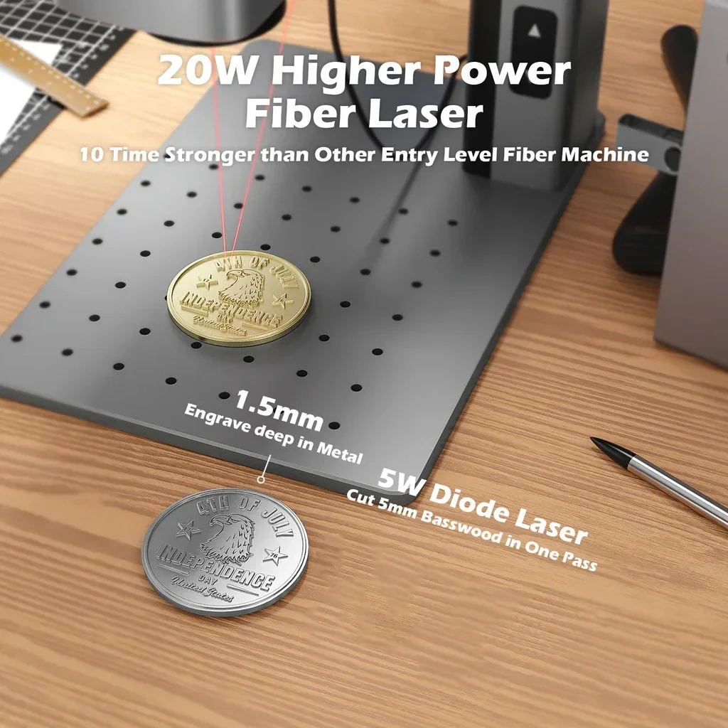 WAINLUX Z6 Настроить продукцию оптом 20 Вт двухлазерный гравер настольный ручной