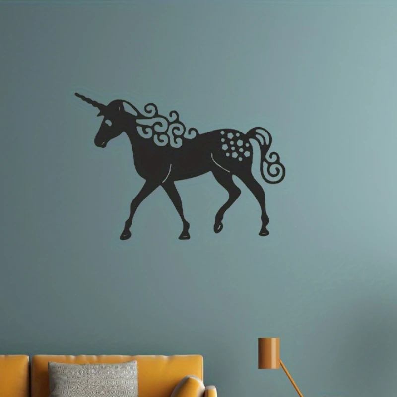 Настенные картины в виде милых единорогов металлические поделки уличные садовые