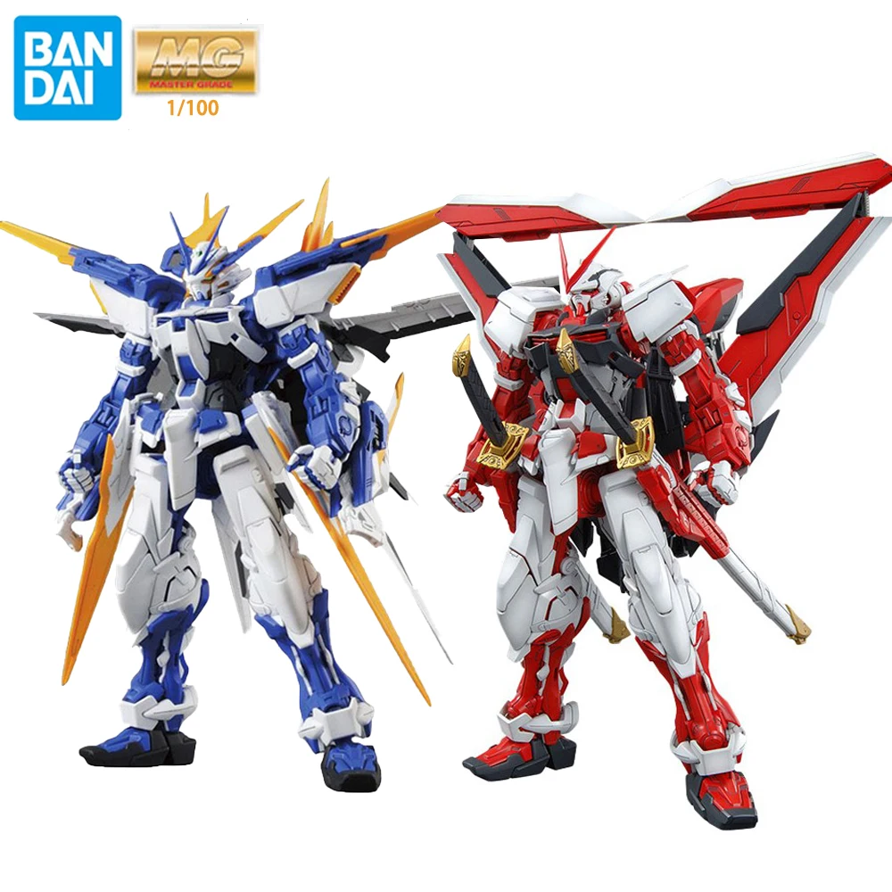

Оригинальные фигурки Bandai Аниме Гундам, MG 1/100, астрая красная рамка, Аниме фигурки героев, игрушки в сборе