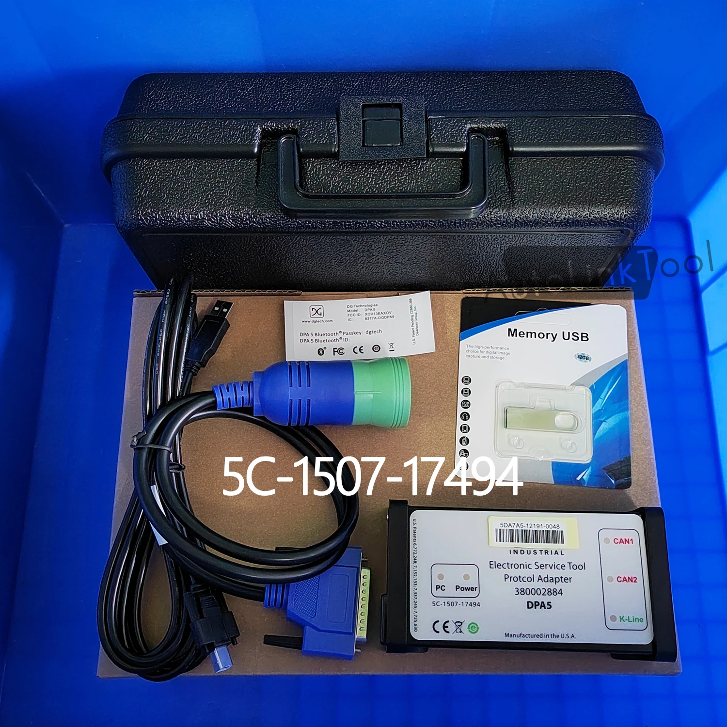 

CNH INDUSTRIAL Electronic Service Tool Protcol Adapter 380002884 DPA5 5C-1507-17494 For AG